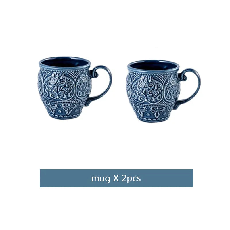 "Classic Relief" Western Embossed Ceramic Dinnerware Series