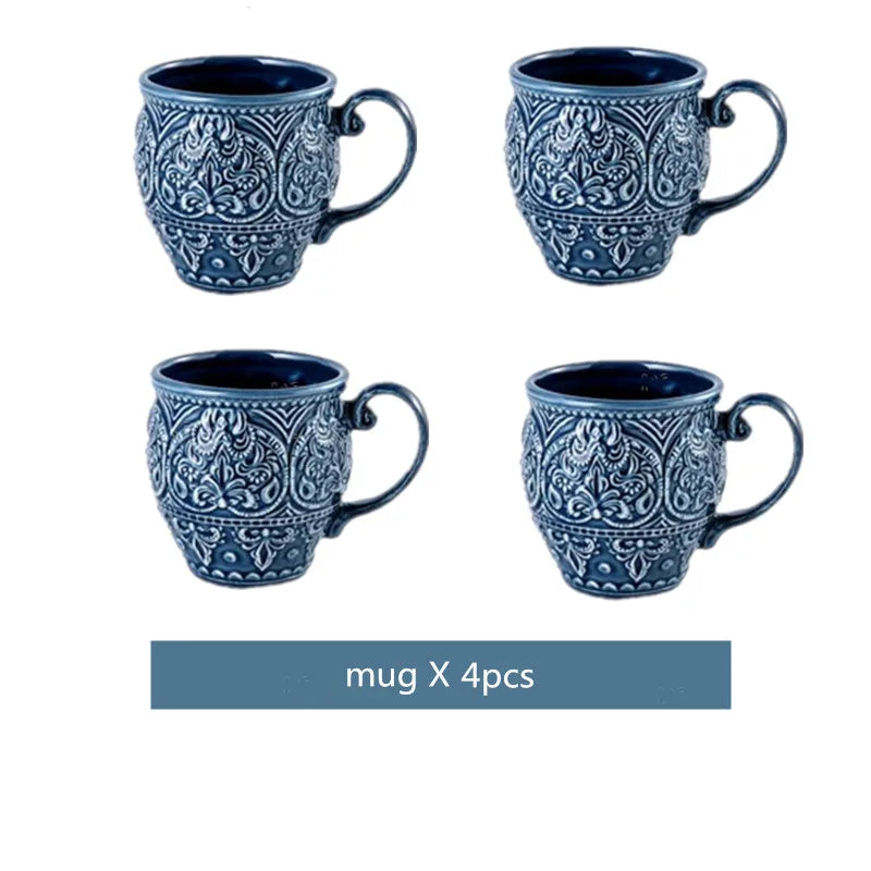 "Classic Relief" Western Embossed Ceramic Dinnerware Series