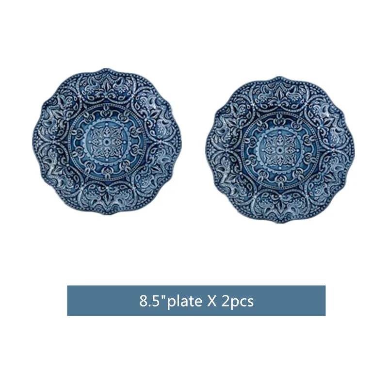 "Classic Relief" Western Embossed Ceramic Dinnerware Series