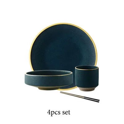 KINGLANG Korin Series Ceramic Dinner Set – Plates & Bowls