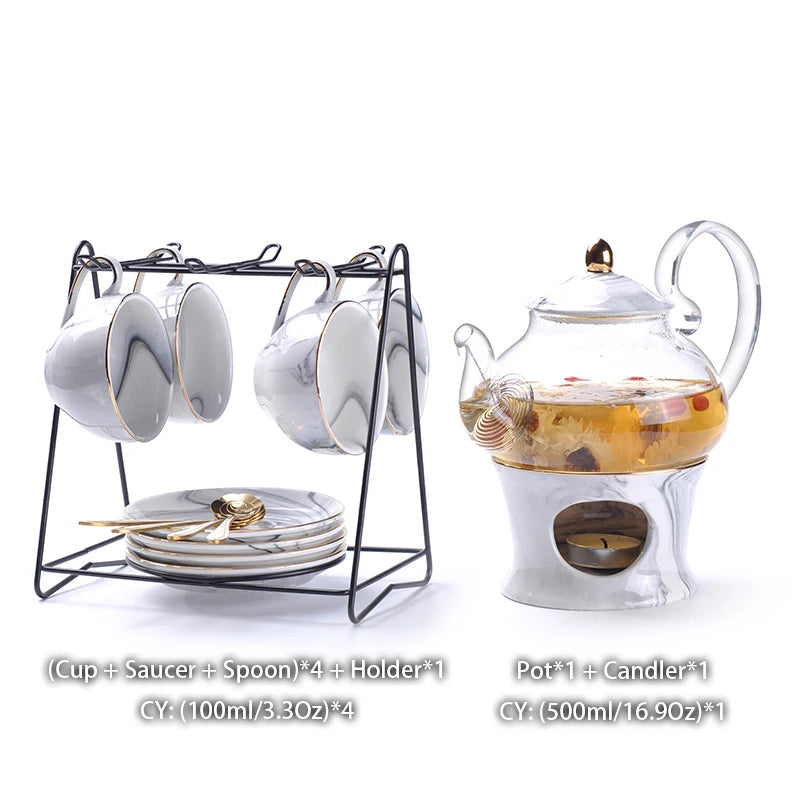 Diraa Marbling Set with Warmer.