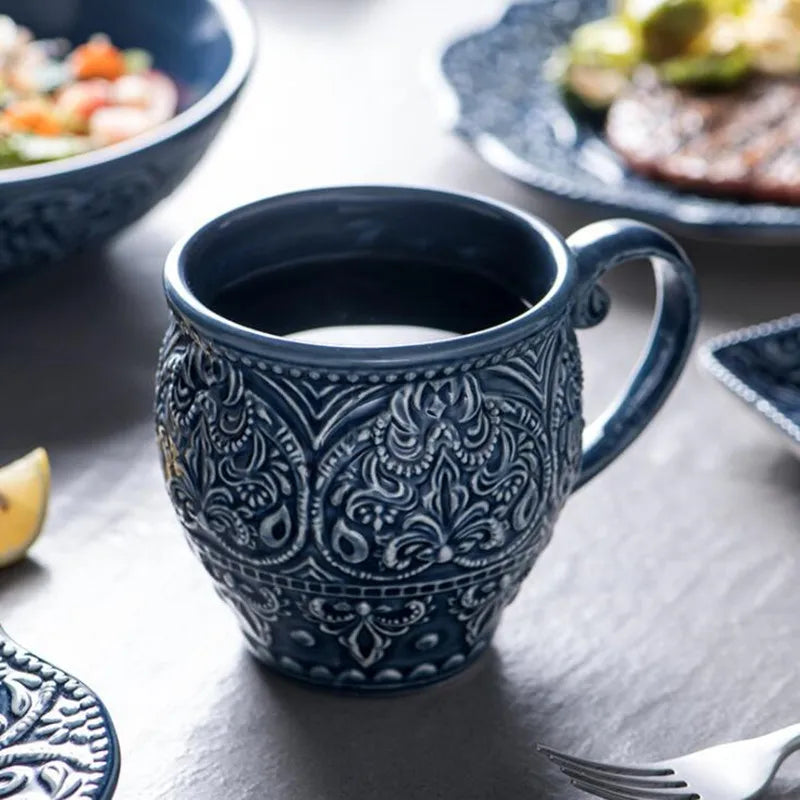 "Classic Relief" Western Embossed Ceramic Dinnerware Series