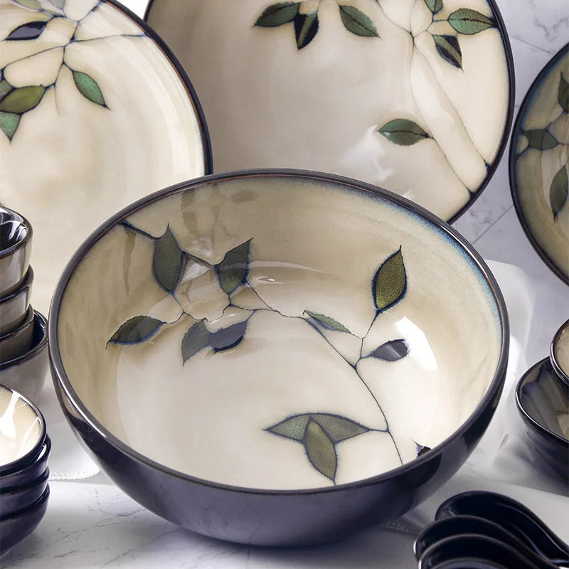 LingAo Creative Hand-Painted Ceramic Collection – Japanese & Korean Style