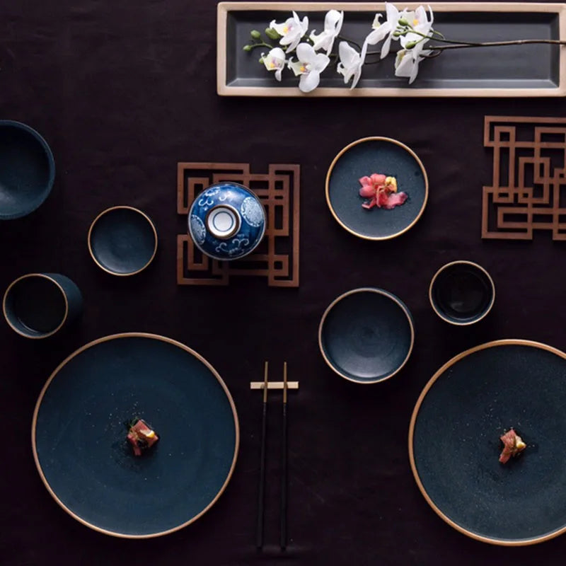 KINGLANG Korin Series Ceramic Dinner Set – Plates & Bowls