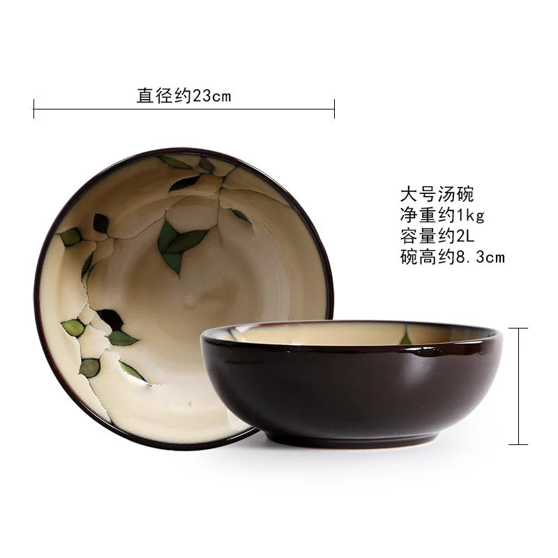 LingAo Creative Hand-Painted Ceramic Collection – Japanese & Korean Style