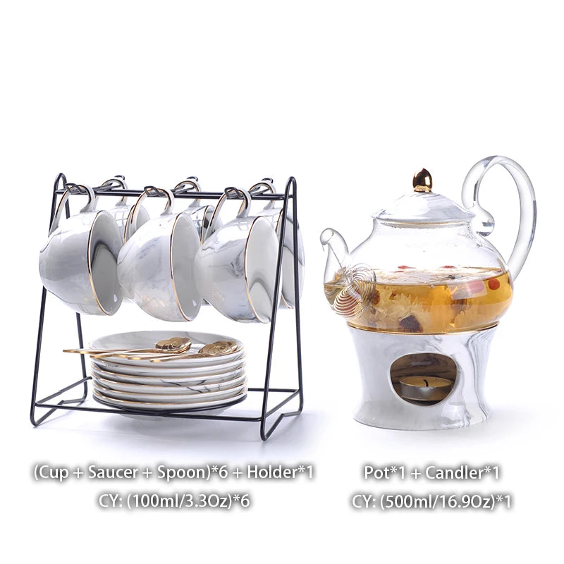 Diraa Marbling Set with Warmer.