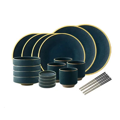KINGLANG Korin Series Ceramic Dinner Set – Plates & Bowls
