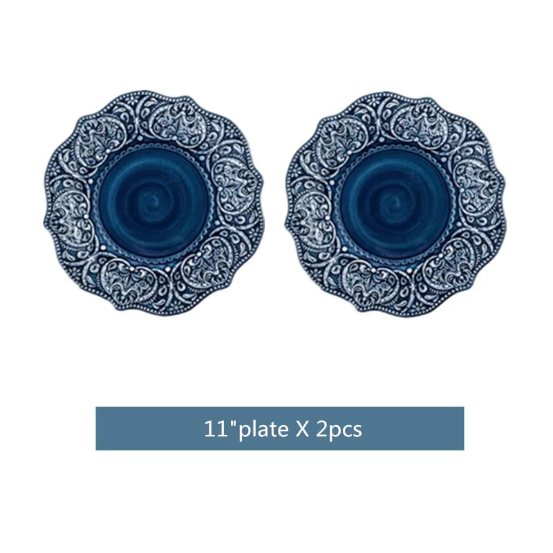 "Classic Relief" Western Embossed Ceramic Dinnerware Series