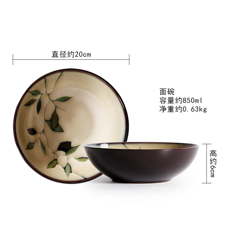 LingAo Creative Hand-Painted Ceramic Collection – Japanese & Korean Style