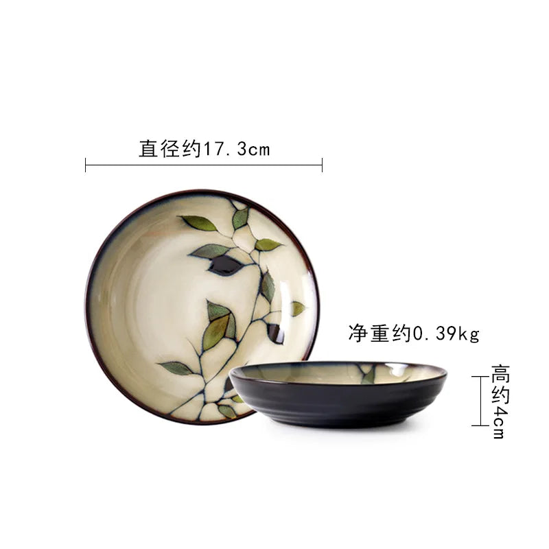 LingAo Creative Hand-Painted Ceramic Collection – Japanese & Korean Style