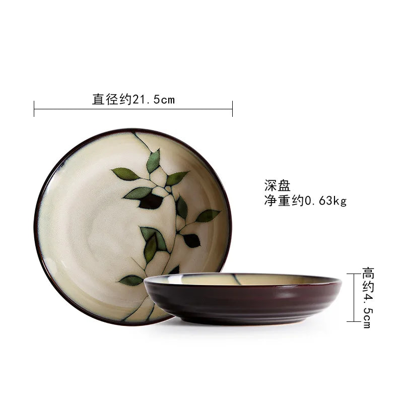LingAo Creative Hand-Painted Ceramic Collection – Japanese & Korean Style