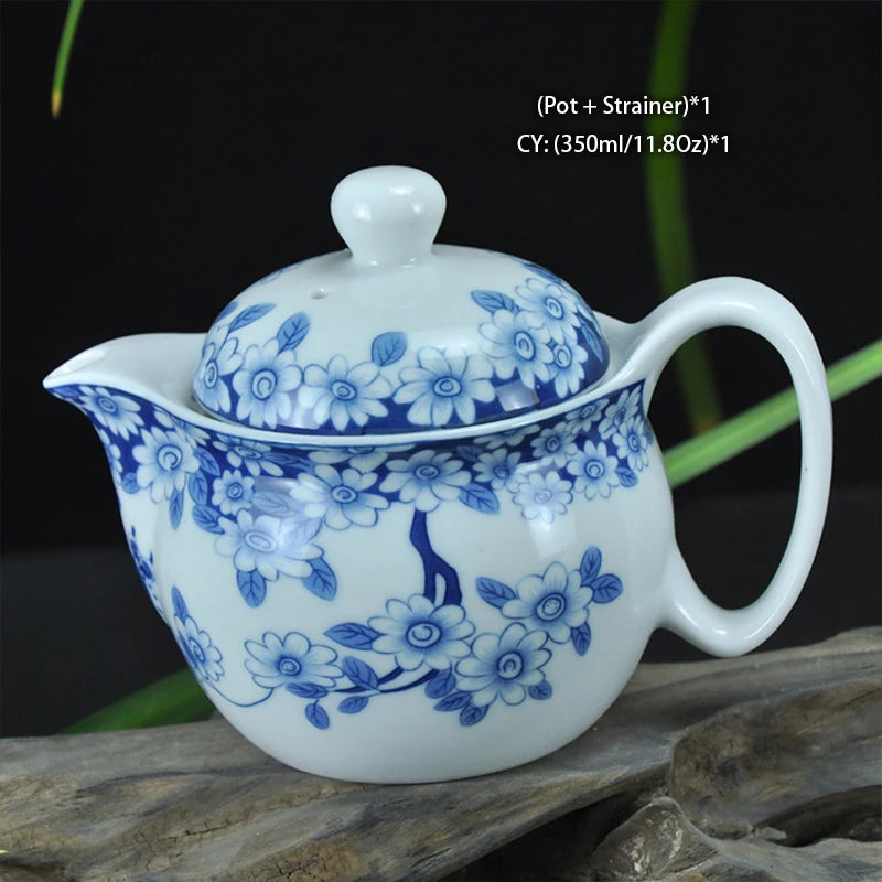 "Imperial Dragon" Chinese Kung Fu Tea Set – Porcelain Pot & Cups