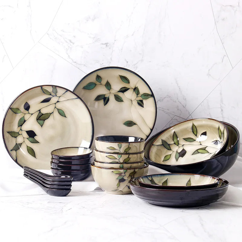 LingAo Creative Hand-Painted Ceramic Collection – Japanese & Korean Style