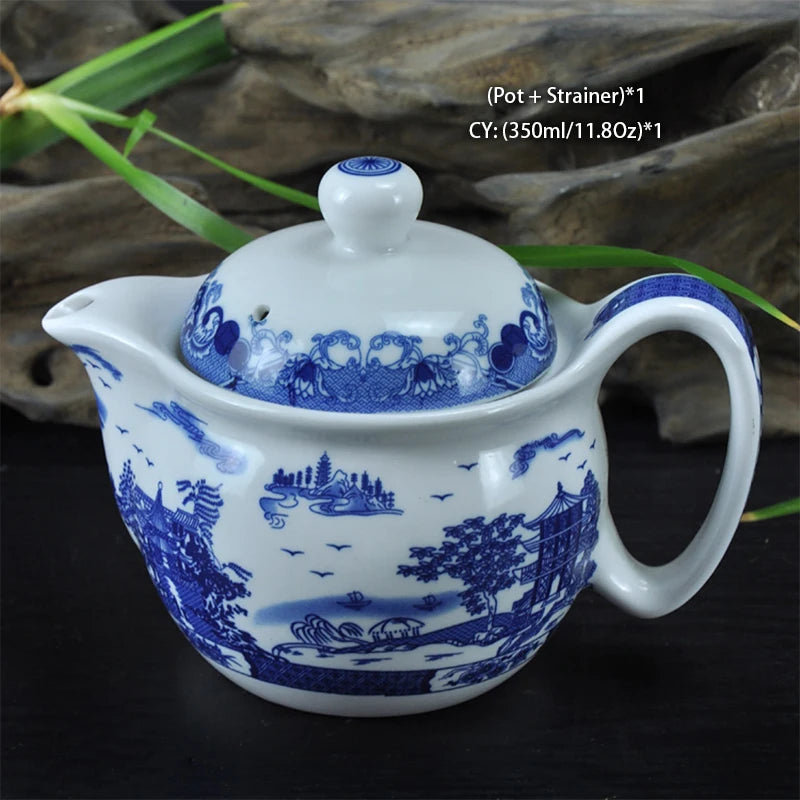 "Imperial Dragon" Chinese Kung Fu Tea Set – Porcelain Pot & Cups
