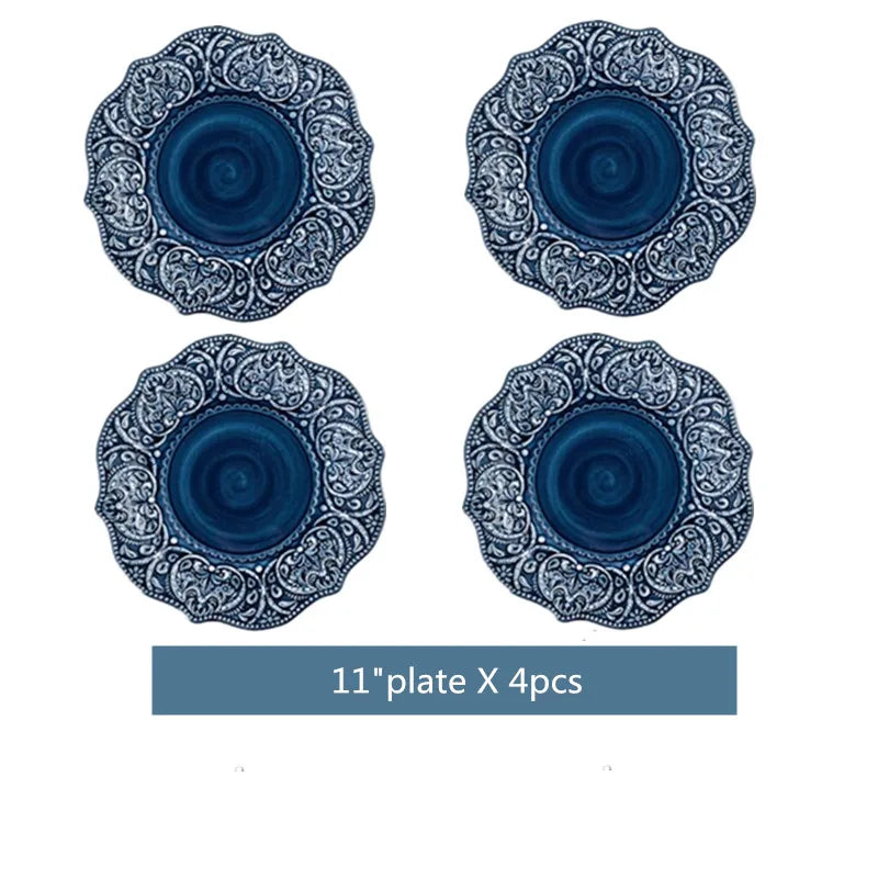 "Classic Relief" Western Embossed Ceramic Dinnerware Series