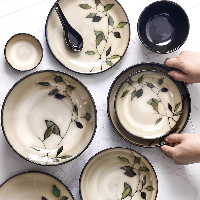 LingAo Creative Hand-Painted Ceramic Collection – Japanese & Korean Style