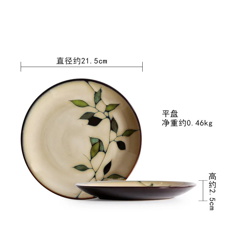 LingAo Creative Hand-Painted Ceramic Collection – Japanese & Korean Style