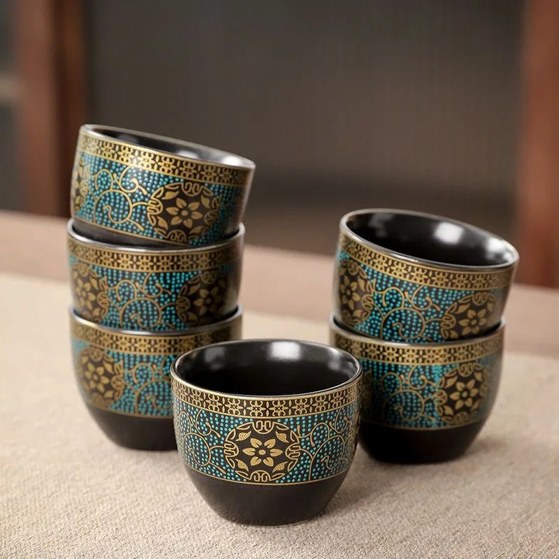 High-End Ceramic Kung Fu Set with Rotating Brewer