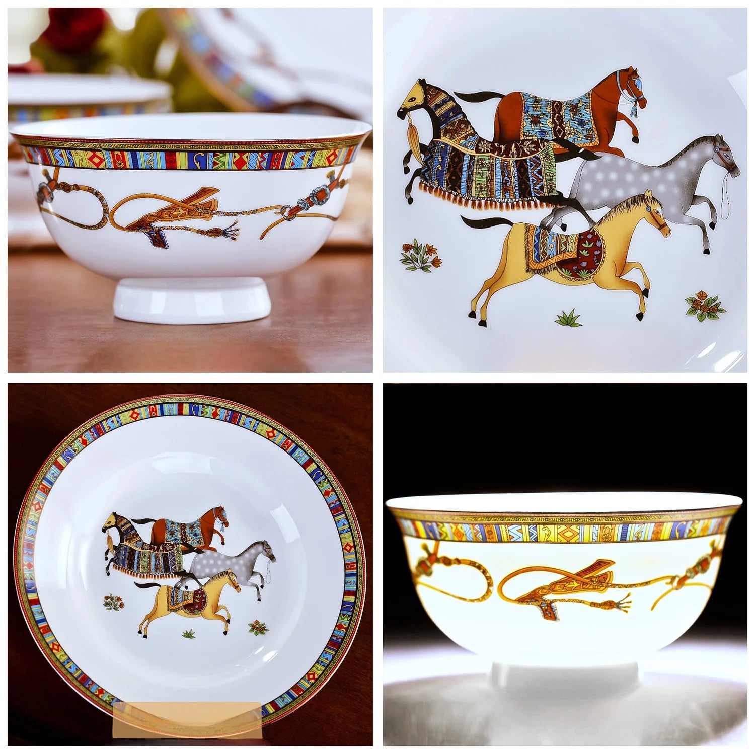 Imperial Gold Rim Bone China Collection – Build Your Own Dinner Set