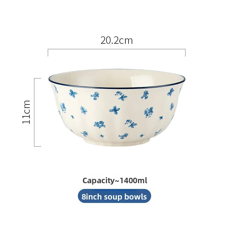 Imperial Glazed Chinese Dinnerware Set – High-End Ceramic Bowls & Plates