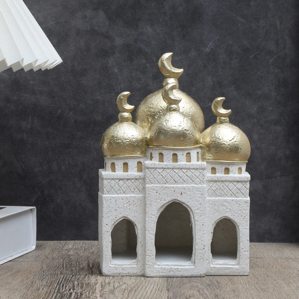 Islamic Kaaba & Mosque Replica – Desktop Decor & Candlestick
