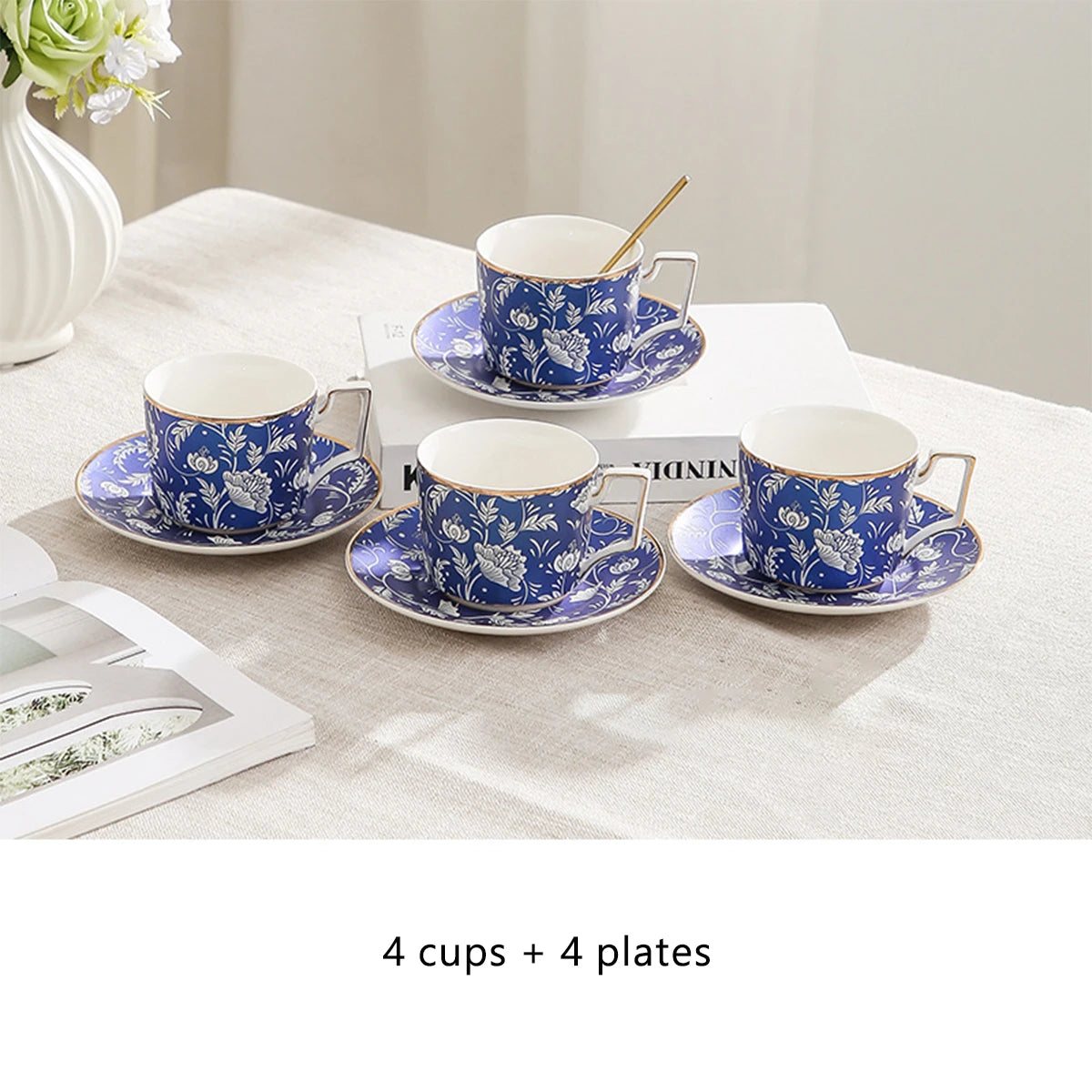 Royal Blue Tea Set.