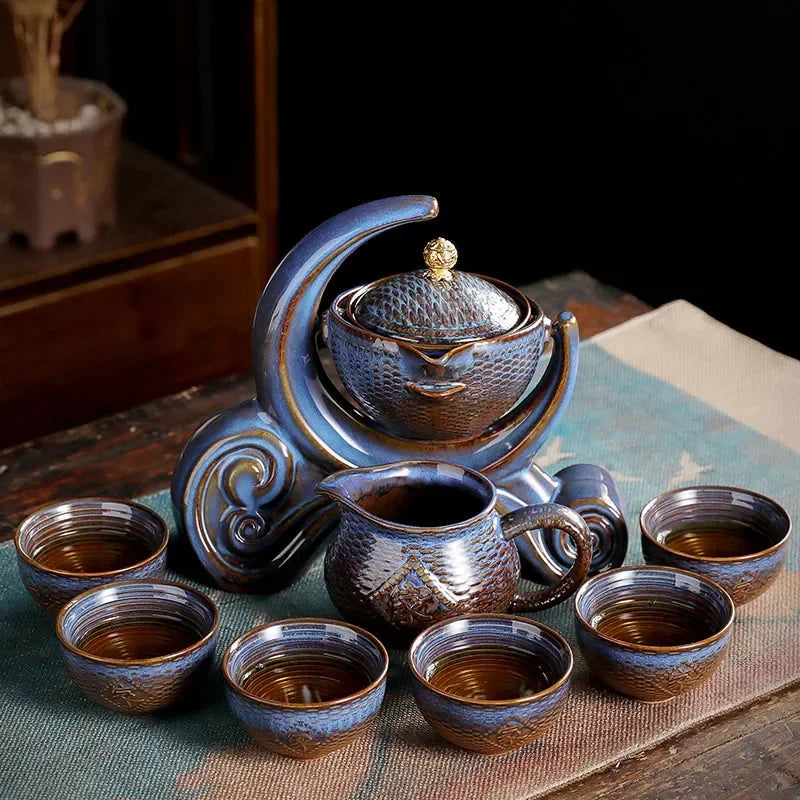 Portable Ceramic Travel Tea Set (Ideal Gift for Friends)