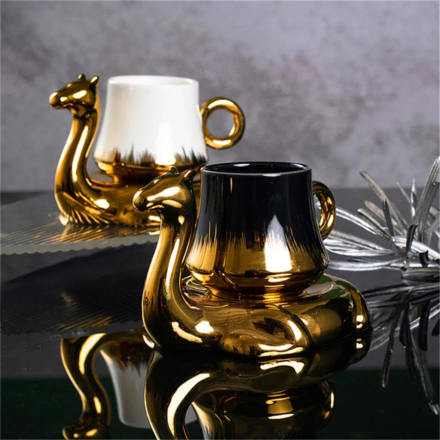 Novelty Camel Mug & Plate Set