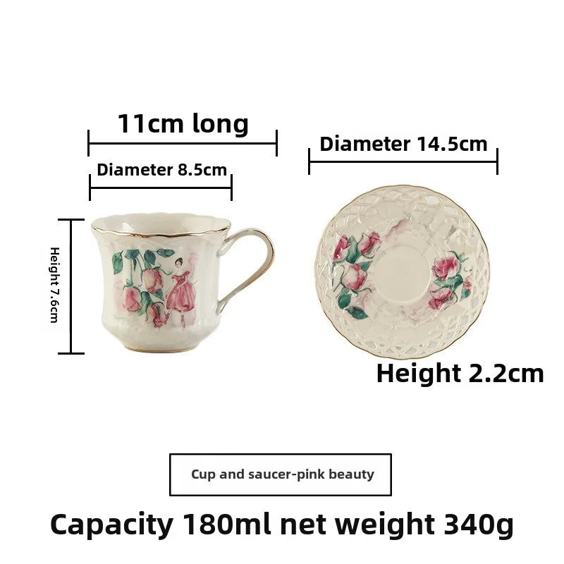 Retro Ceramic Tea & Coffee Set (Couple Gift)
