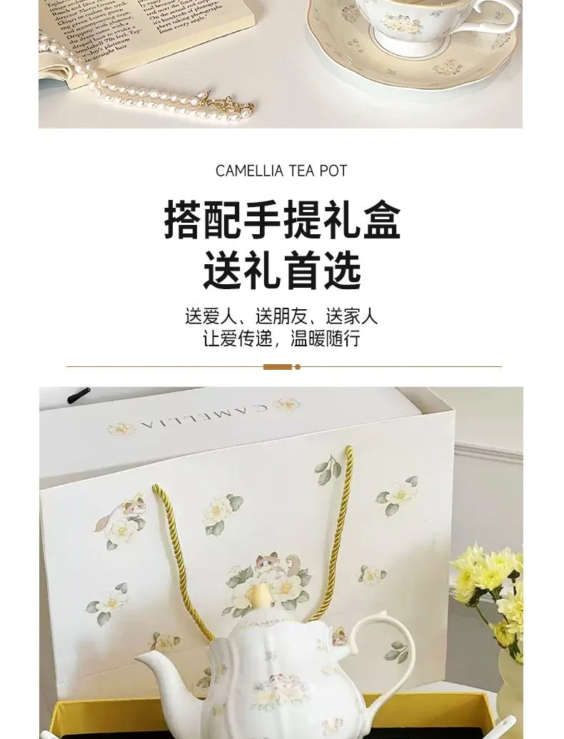 French Camellia Tea Set.