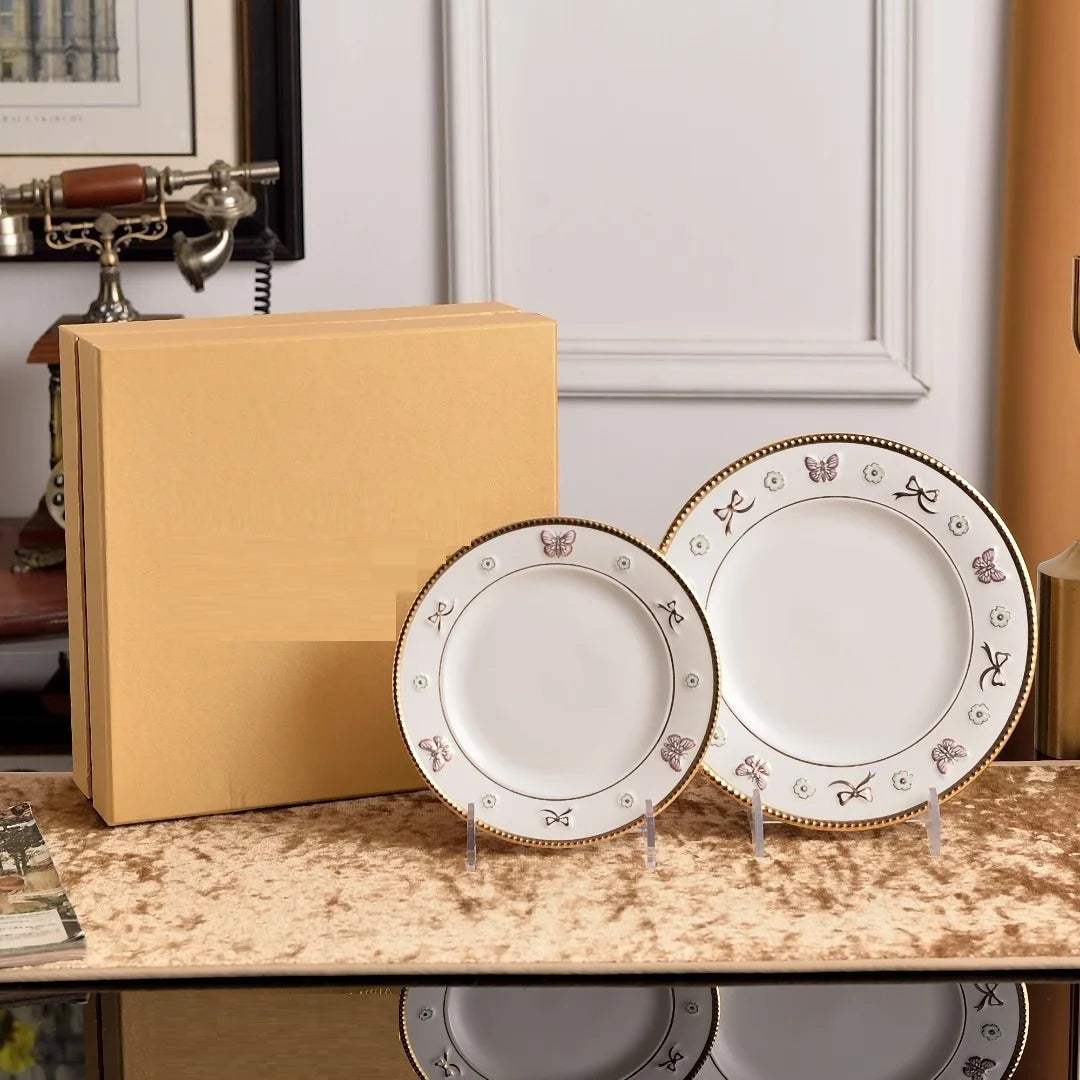 Enchanted Garden Butterfly & Flower High-End Tableware Collection