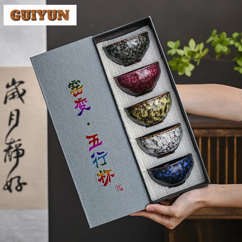"Five Elements" Kiln-Changed Jianzhan Master Cup