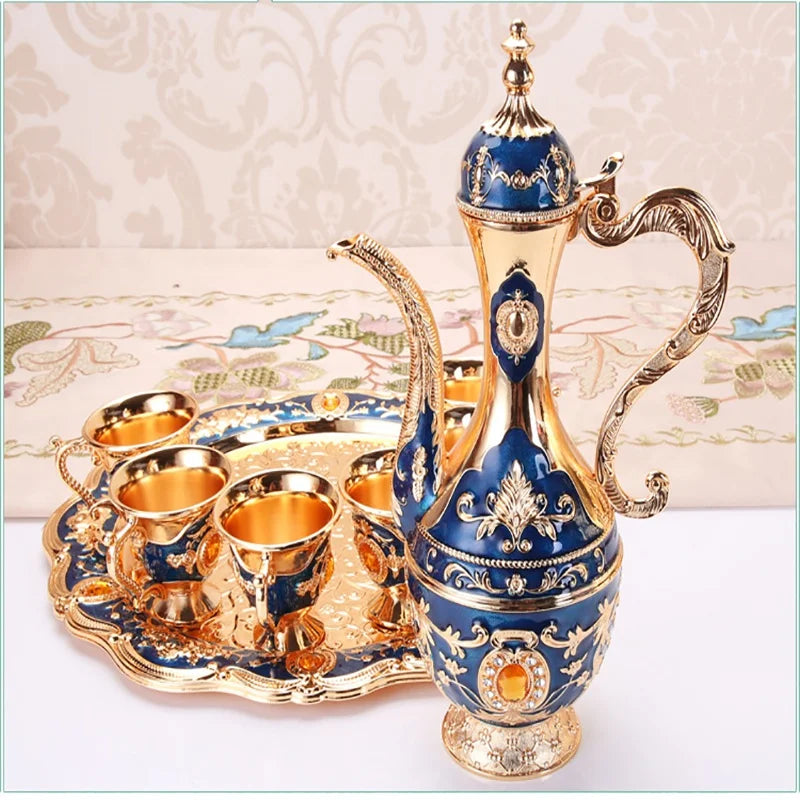 European Retro Palace Metal Wine/Drink Set