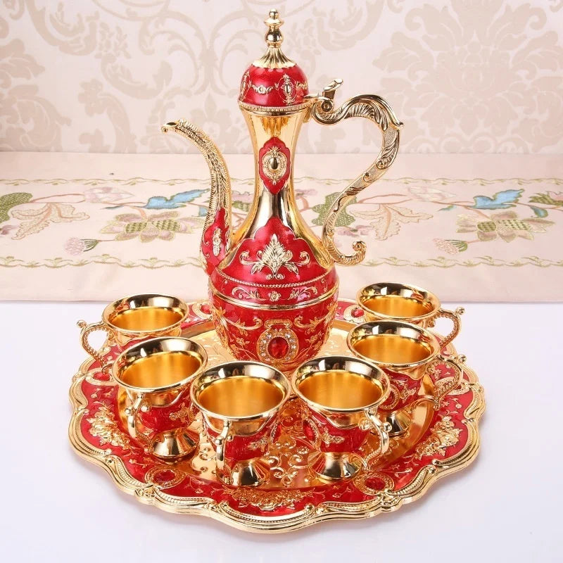 European Retro Palace Metal Wine/Drink Set