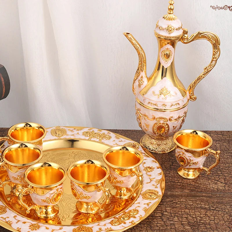 European Retro Palace Metal Wine/Drink Set