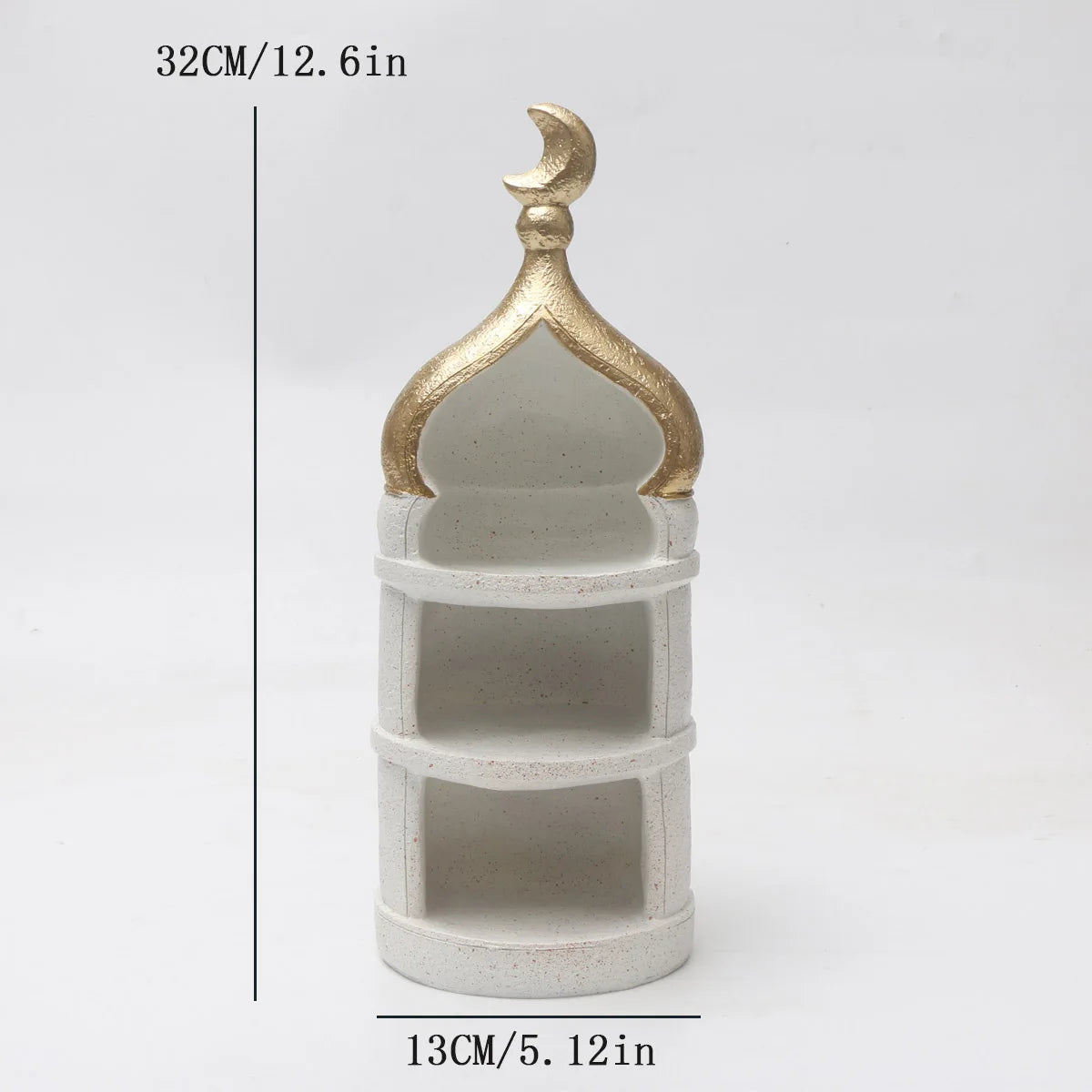 Artistic Resin Figurine with Flower Basket
