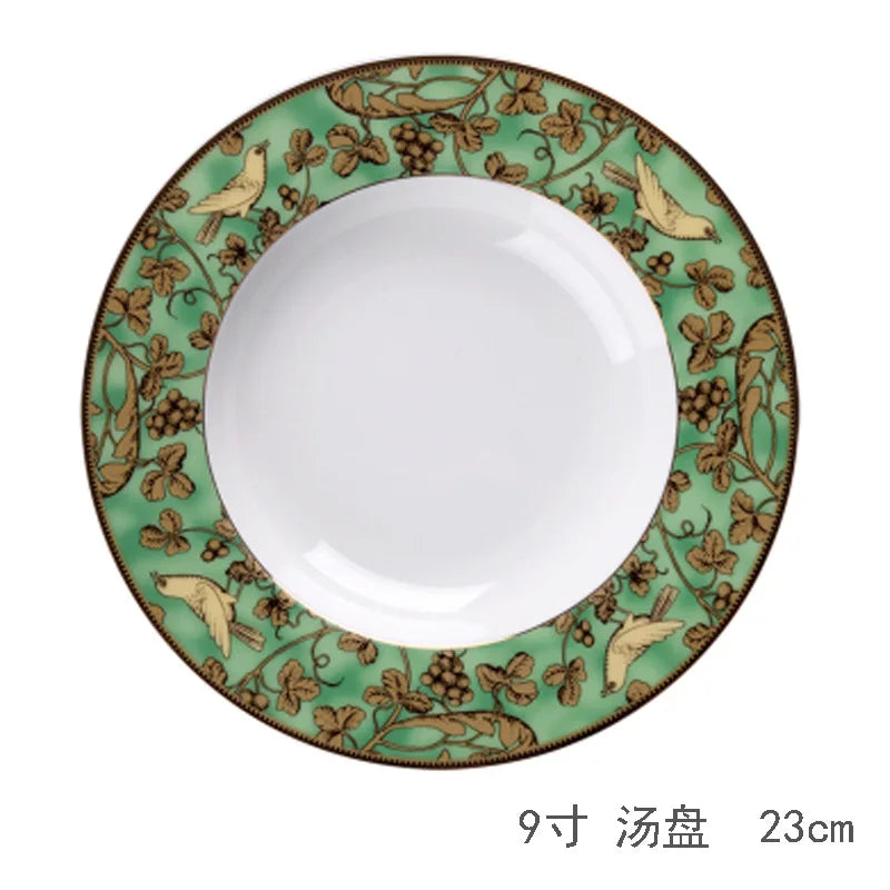 Luxury Western Restaurant Tableware – Trendy Bone China