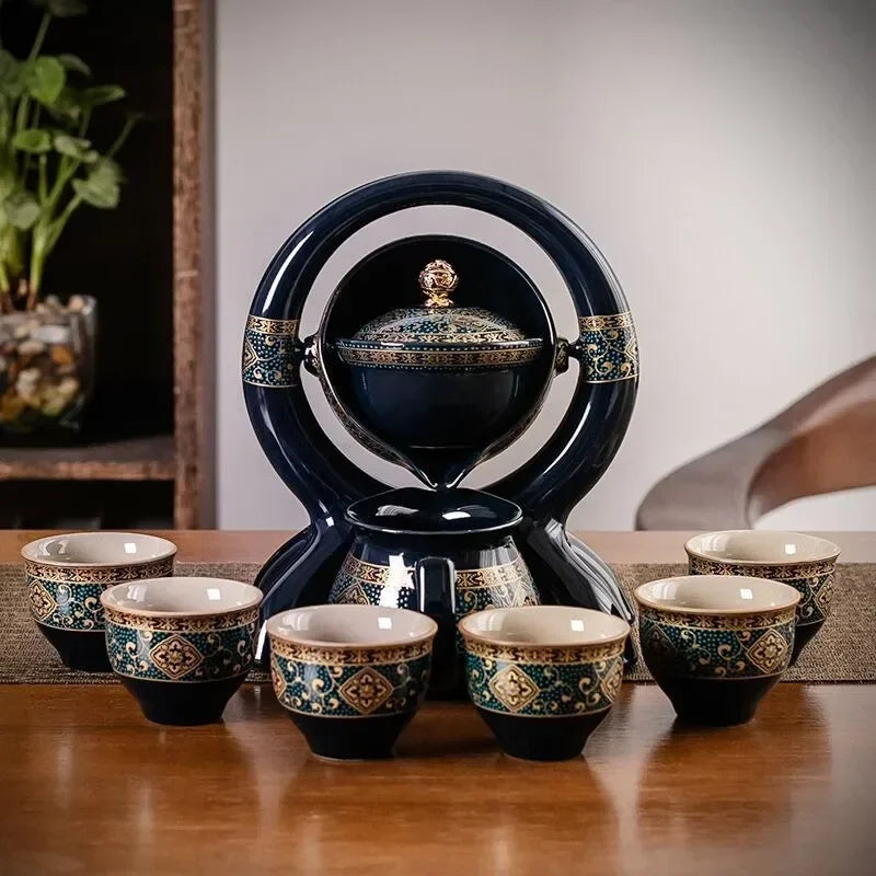 Portable Ceramic Travel Tea Set (Ideal Gift for Friends)