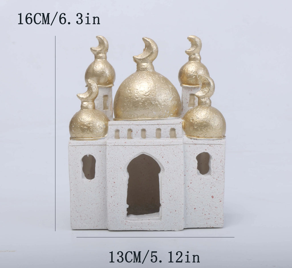 Islamic Kaaba & Mosque Replica – Desktop Decor & Candlestick