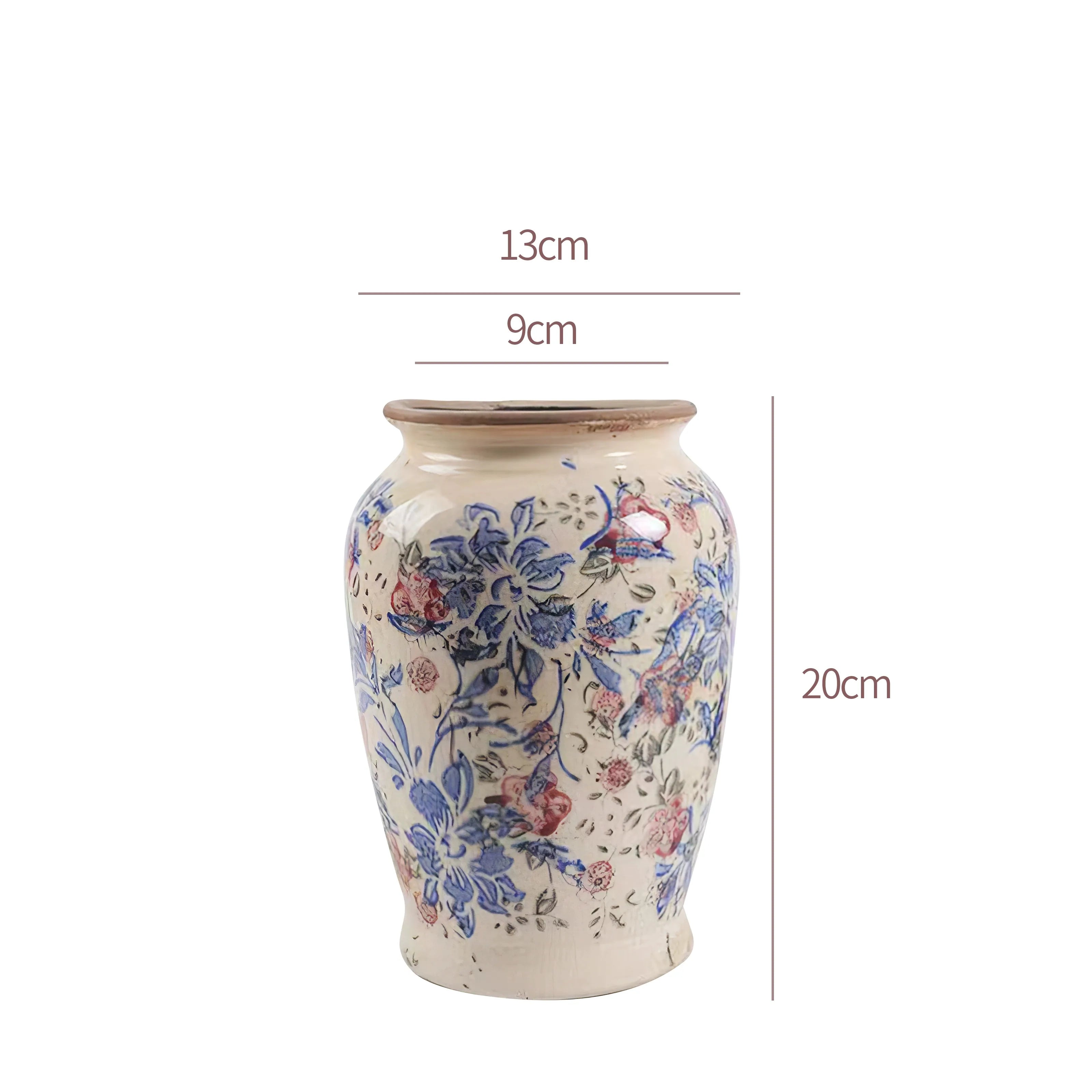 Eclectic Fusion Handmade Ceramic Vase – Medieval & Oriental Blend
