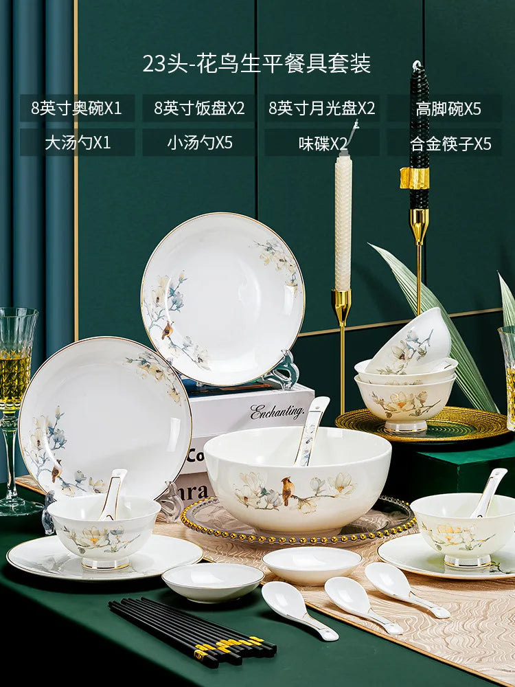 Royal Floral Dinner Set.