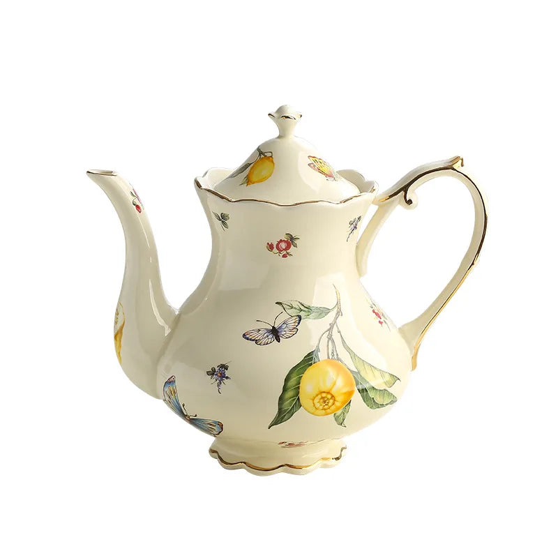 Vintage Lemon Teapot & Cup Set – Tania Bulhoes Inspired