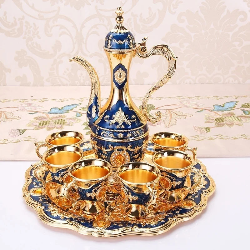 European Retro Palace Metal Wine/Drink Set