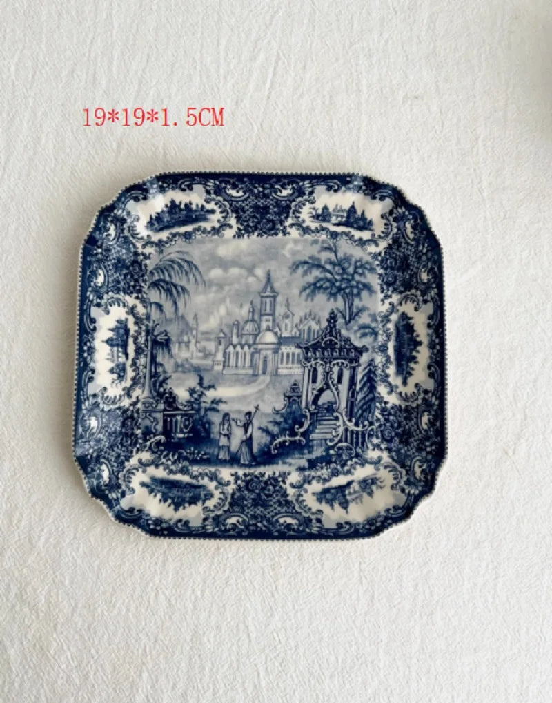 European Masterpiece "Blue Series" Rare Glazed Ceramic Collection – Plates, Vases & Pots