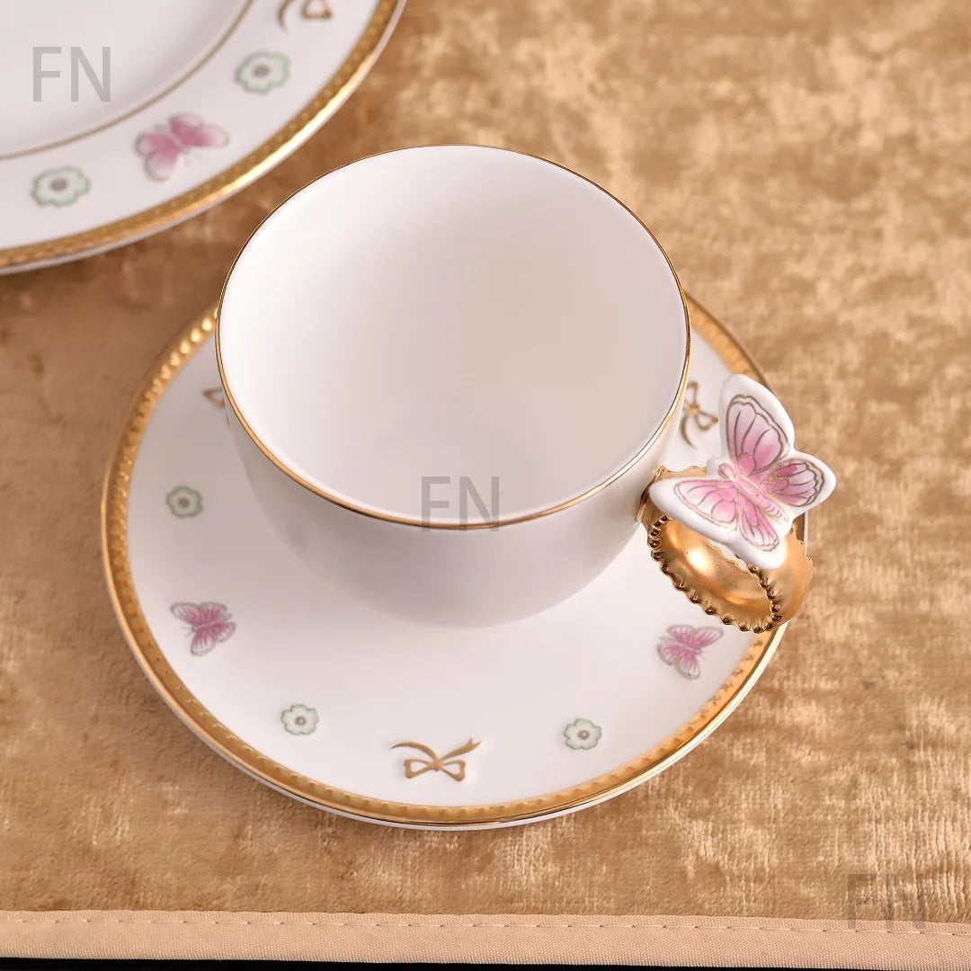 Enchanted Garden Butterfly & Flower High-End Tableware Collection