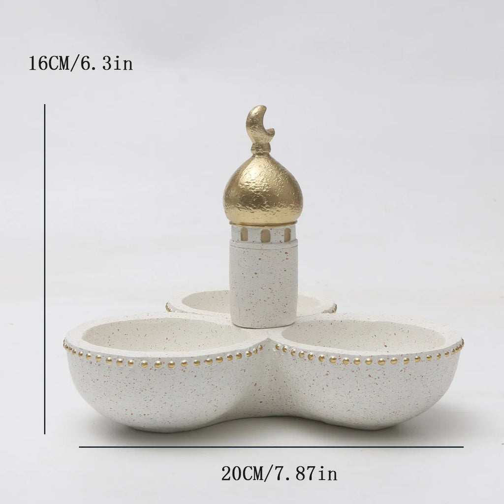 Artistic Resin Figurine with Flower Basket