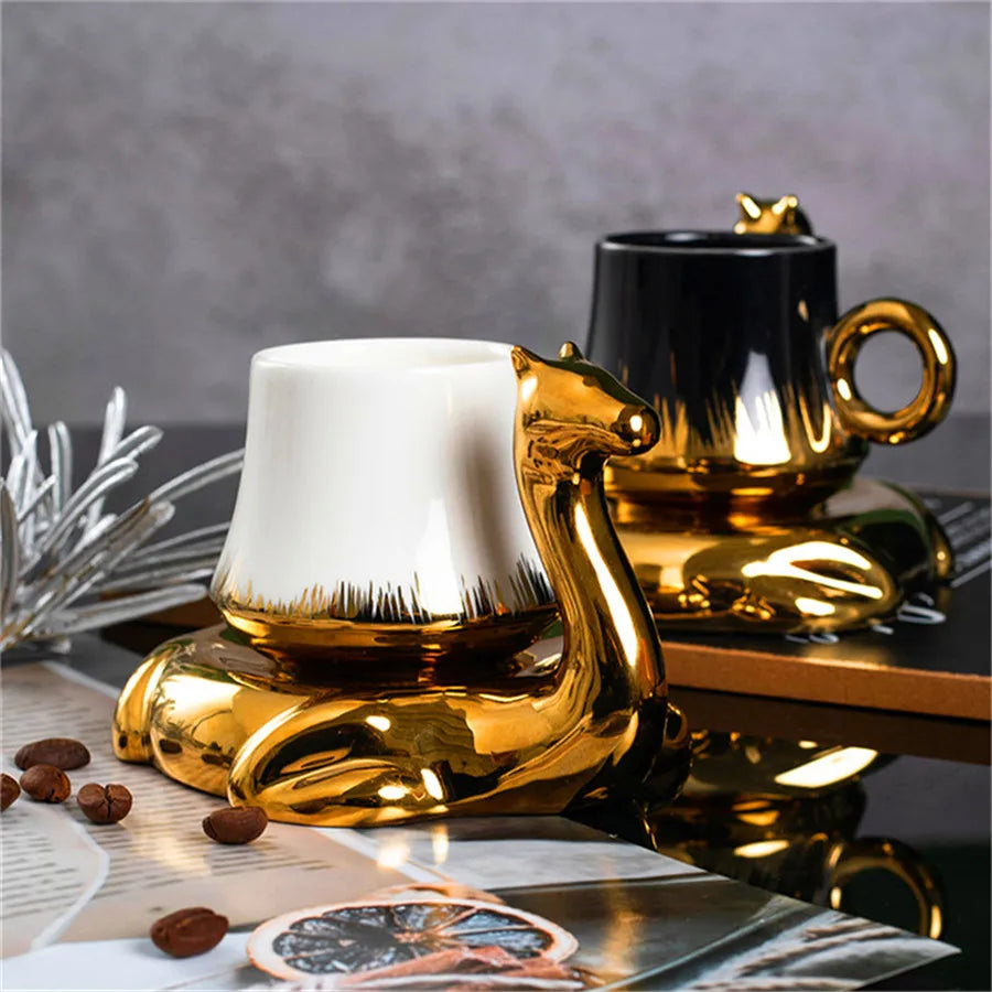 Novelty Camel Mug & Plate Set