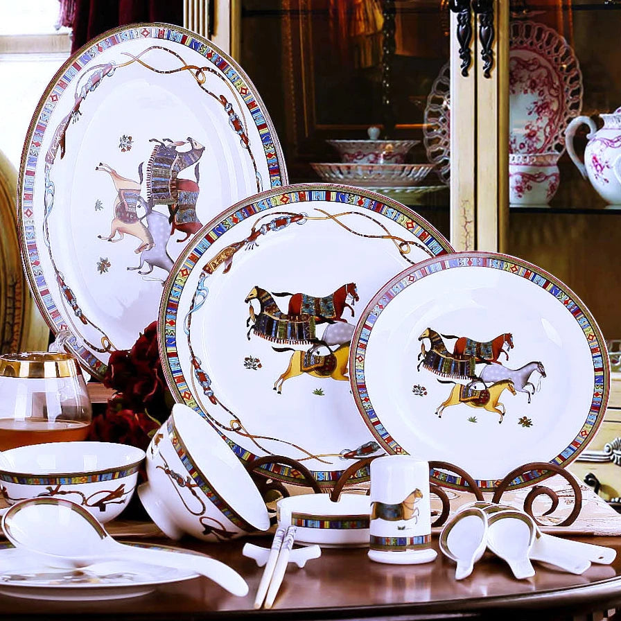 Imperial Gold Rim Bone China Collection – Build Your Own Dinner Set