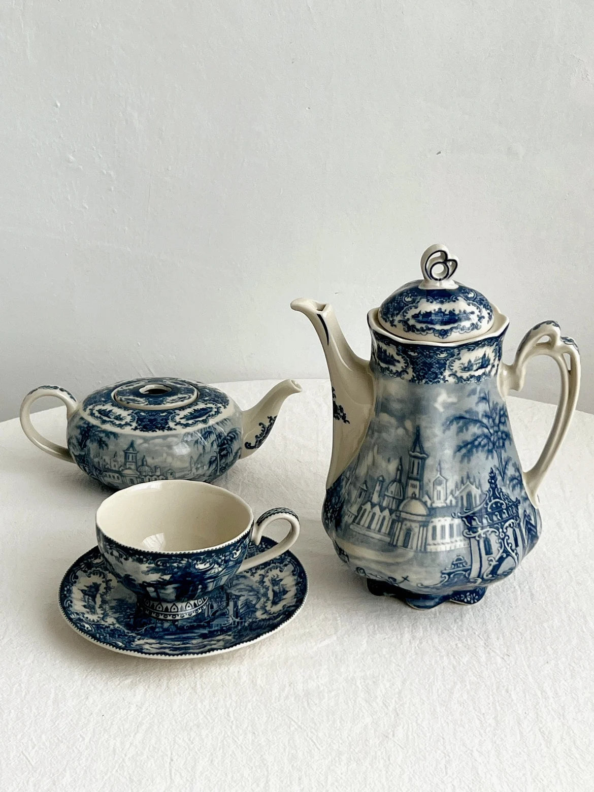 European Masterpiece "Blue Series" Rare Glazed Ceramic Collection – Plates, Vases & Pots