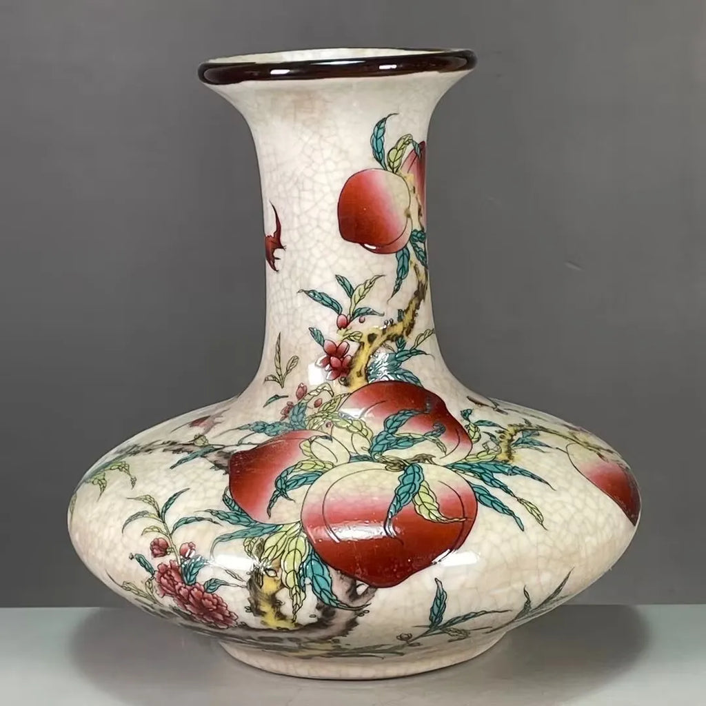 Exquisite Hand-Painted Porcelain Storage Jar – Vintage Collectible Art